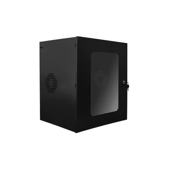 CAIXA ORGANIZADORA RACK METALICA 12U X 470 DESMONTADO COM 2 CHAVES PRETO - ONIX