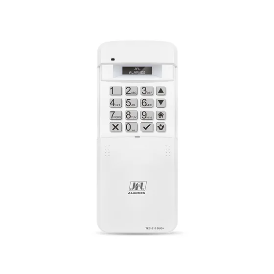 Teclado sem Fio para Centrais de Alarme TEC 510 DUO - JFL